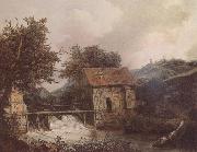 Jacob van Ruisdael Two Watermills oil painting reproduction